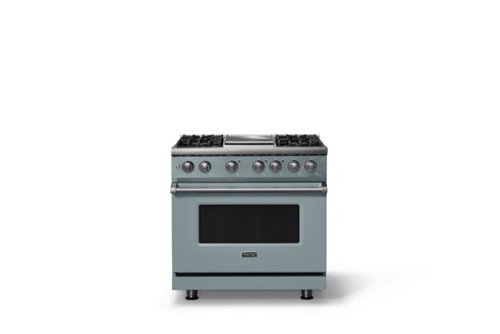 Viking - 36"W. 4 Burner Pro 5 Series 5.6 Cu. Ft. Freestanding Sealed Dual Fuel Convection Range/Griddle - November Sky - November Sky