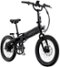 Lectric eBikes - XP Lite2 Foldable Long-Range Belt Drive eBike: 80 miles Max Operating Range & 20 mph Max Speed - Unisize - JW Black-Front_Standard