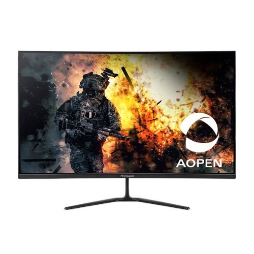Acer - AOPEN 32HC5QR 31.5" 1500R FHD 180Hz 1ms FreeSync Premium Gaming Monitor (DisplayPort, 2x HDMI 2.0) - Black-Front_Standard 