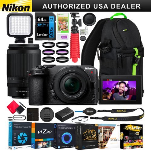 Nikon Z30 Mirrorless Camera with 2 Lens Kit NIKKOR Z DX 16 50mm VR