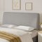 Pinmoco - Upholstered Headboard Ergonomic Design Headboard - Gray-Front_Standard