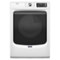 Maytag - 7.4 Cu. Ft. Smart Electric Dryer with Steam and Pet Pro System - White-Front_Standard