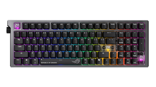 ASUS - ROG Strix Morph 96% Wireless Mechanical RGB Gaming Keyboard with Hot-Swappable ROG NX Snow Switches - Black