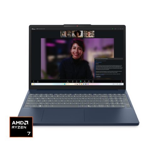 Lenovo - IdeaPad Slim 3 15.3" 2k Touchscreen Laptop - AMD Ryzen 7 155 2026 - 16GB Memory - 256GB SSD - Cosmic Blue