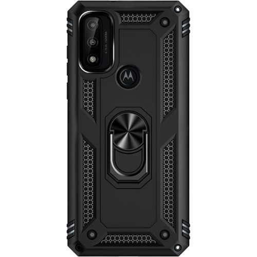 SaharaCase - Military Kickstand Series Case for Motorola Moto G Pure, G Power 2022, and G Play 2023 - Black-Front_Standard 