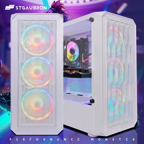 STGAubron Gaming PC Desktop, Radeon RX 580 16G Graphics, AMD Ryzen