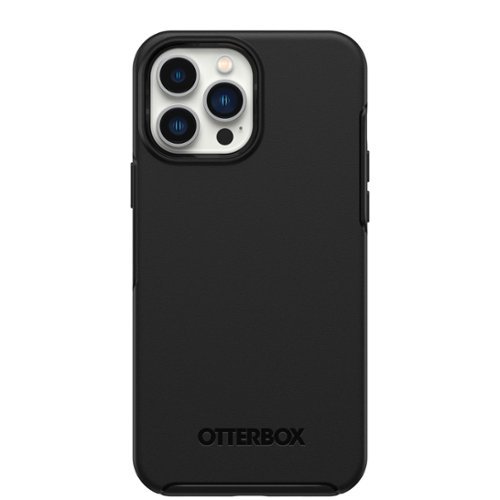 OtterBox - Symmetry Series Hard Shell for Apple iPhone 13 Pro Max and iPhone 12 Pro Max - Black-Front_Standard 