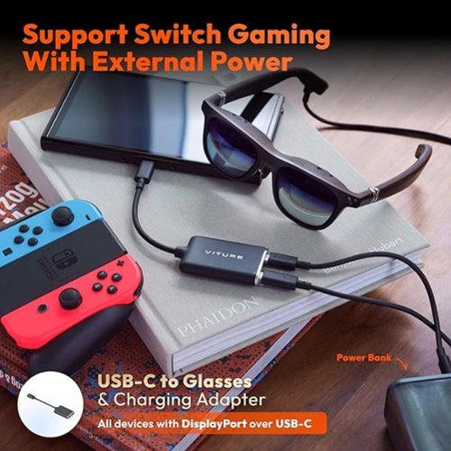 Viture USB-C to Glasses Charging Adapter - Black WORLDWIDE DELIVERY