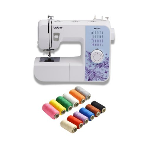 Brother - XM2701 27-Stitch Sewing Machine with Built-In Needle Threader Bundle-Front_Standard 