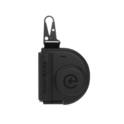 Pocket Juice - Extend 5K Portable Charger, 5,000mAh Power Bank with 27.5in. Charging Cable  - Black-Front_Standard 