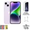 Apple - Refurbished Excellent - iPhone 14 Plus A2632 (Fully Unlocked) 128GB Bundle with Pre-Installed Tempered Glass - Purple-Front_Standard
