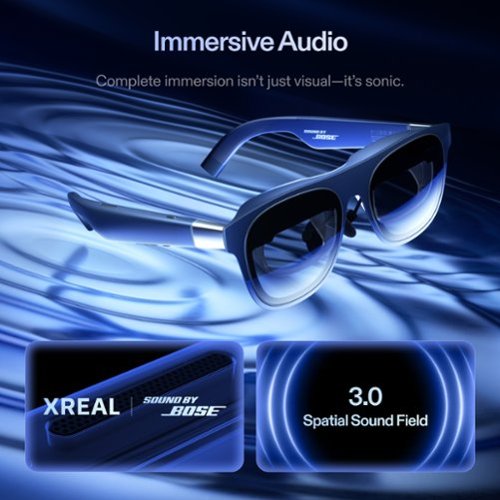 XREAL 1S AR Glasses w/X1 Chip, 52-Degree FOV 120Hz Display w/Sound by Bose for iPhone 17/16/15, Steam, ROG, Mac/PC/Android/iOS - Cobalt Blue BUY IN MIDDLE EAST