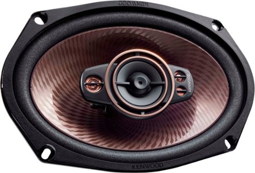 KENWOOD スピーカー ブラック Kenwood eXcelon Round 2-Way 2 Speaker (Pair) KFC1395PS