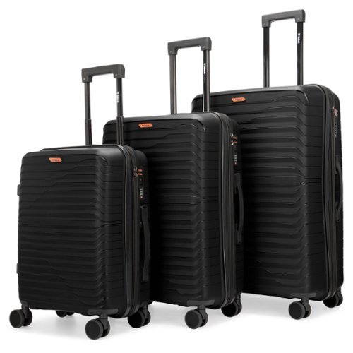 Bobcat Excavator 3 Piece Expandable Hardside Spinner Luggage Set