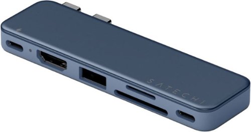 Satechi - USB-C Snap Hub for Macbook Neo - Indigo