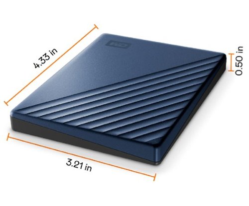 WD My Passport Ultra 2TB External USB 3.0 Portable Hard Drive Blue