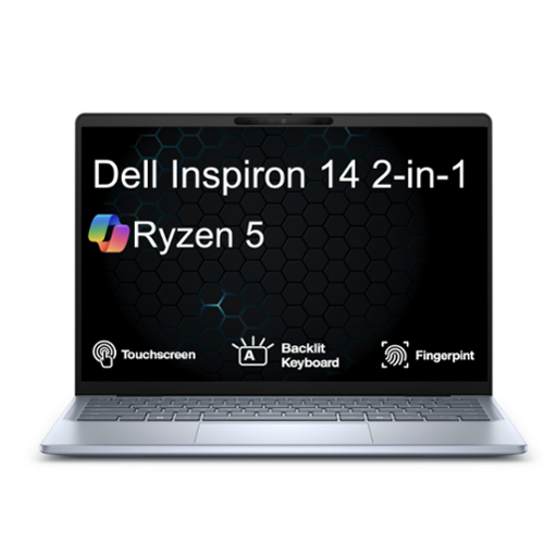 Dell Inspiron 14 2 in 1 Laptop 14.0 WUXGA Display (Ryzen 5 8640HS
