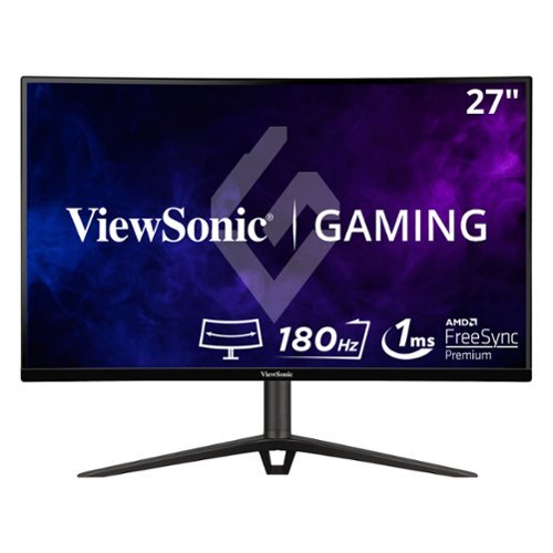 ViewSonic - VX2718-2KPC-MHD 27" LCD Curved QHD Adaptive Sync Gaming Monitor (DisplayPort and HDMI) - Black-Front_Standard 