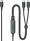 Anker - Cable,6FT 2-in-1 USB C to USB C Cable - Black-Front_Standard