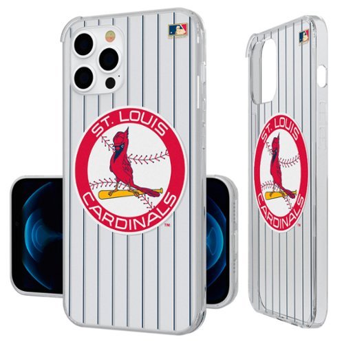 Keyscaper - MLB - St. Louis Cardinals - Cooperstown Pinstripe iPhone Clear Case - 16e - Multicolor-Front_Standard 