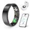 PRIMEPLUS - Smart Ring Health Tracker for Men Women, Sleep/Stress/Exercise Monitor, IP68, Long Battery, No Subscription - Black - (2025)-Front_Standard