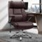 Brick Attic - 500lbs Big&Tall Executive Office Chair,High Back Ergonomic Computer Chair with Adjustable Lumbar Support &5D Flip Arms - Coffee Brown-Front_Standard