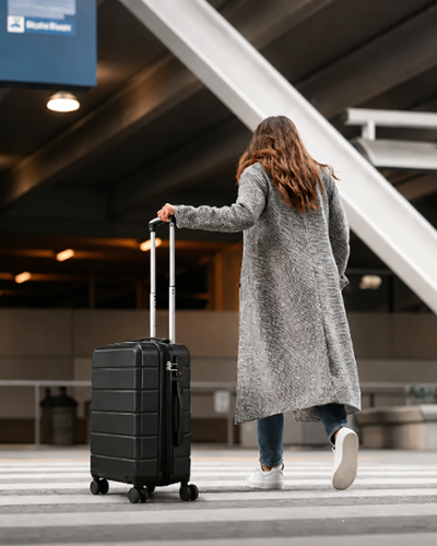 LUGGEX 28 Inch Checked Luggage Expandable 106 114L Hardside