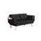 Serta - Molecule Casual Convertible Sofa - Black-Front_Standard