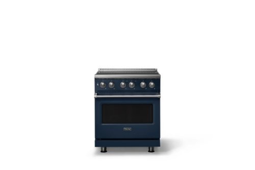 Viking - 30 in. Wide 4 Elements Pro 5 Series 4.7 Cu. Ft. Freestanding Induction Convection Range - Slate Blue