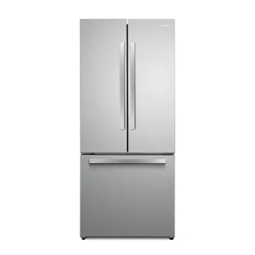 Front. COSMO - COS-RFFV183GHS 30 in. 17.5 cu. ft. Counter Depth 3-Door French Door Refrigerator with Freezer Drawer - Stainless Steel.