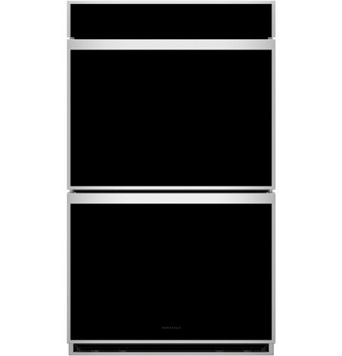 Monogram - Minimalist 30" Smart Built-In Double Electric Convection Wall Oven with No-Preheat Air Fry and In-Oven Camera - Stainless Steel