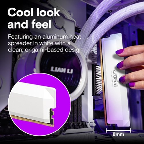 Crucial Pro OC Gaming 32GB (2x16GB) DDR5 6400MHz C38 UDIMM Intel XMP 3.0 & AMD EXPO Desktop Memory - White WHERE TO BUY