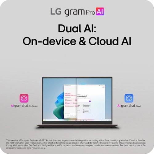 LG gram Pro 16 120Hz 3K OLED Laptop Intel Core Ultra X7 Processor 358H with 32GB RAM - 1TB SSD - Copilot + PC - Aerominum Black BUY ONLINE