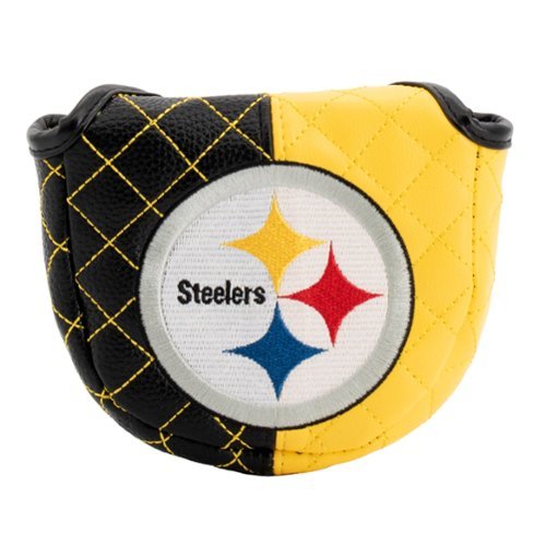Team Golf - Pittsburgh Steelers Quilted Mallet Putter Cover - Multicolor-Front_Standard 