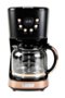 Haden - 12-Cup Programmable Coffee Maker with Strength Control and Timer - Black/Copper-Front_Standard