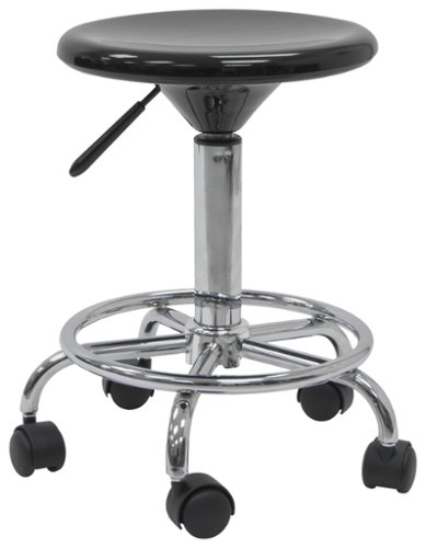 Studio Designs - Studio Stool - Black/Chrome-Front_Standard 