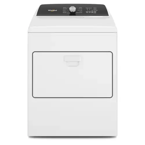 Front. Whirlpool - Whirlpool - 7.0 Cu. Ft. Top Load Electric Moisture Sensing Dryer - White - White.