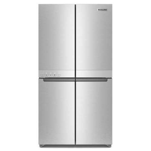 KitchenAid - 19.4 Cu. Ft. Bottom-Freezer 4-Door French Door Refrigerator - Stainless steel - PrintShieldâ„¢ Stainless Finish