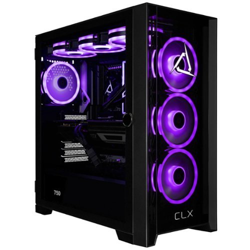CLX SET Gaming Desktop - AMD Ryzen 9 9900X3D - 32GB DDR5 5600 Memory - GeForce RTX 5090 - 2TB NVMe M.2 SSD - Black