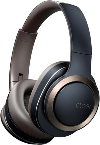 Cleer - Enduro ANC Bluetooth Headphones – Noise Canceling, 60Hr Playtime, Hi-Res Audio, Ambient EQ - Navy-Front_Standard 