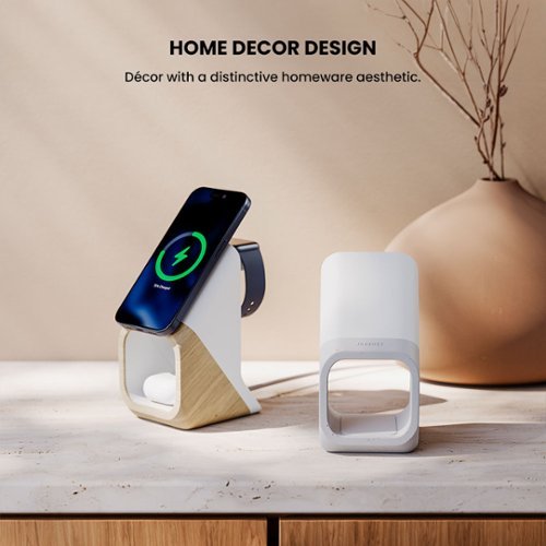 JOURNEY NOVA 3-IN-1 WIRELESS CHARGING STATION - Light Grey/White WHERE TO BUY