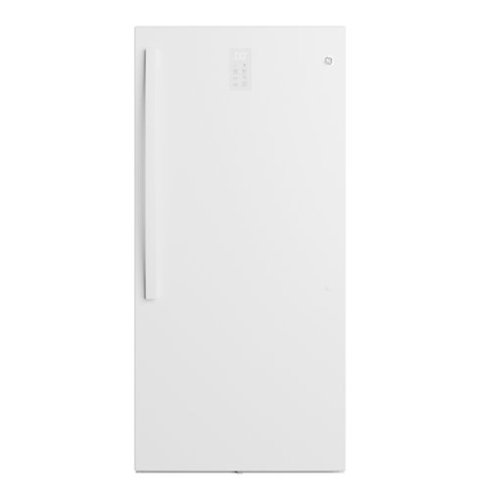 GE - 14.3 Cu. Ft. Garage Ready Convertible Upright Freezer - White