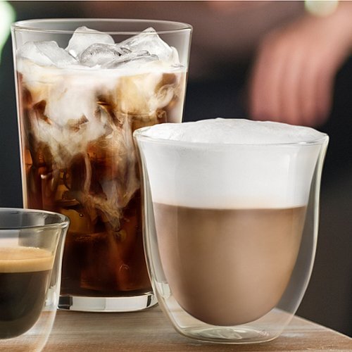 De'Longhi 6 Piece Glass Set - 2 Cappuccino (9.1 fl. oz.), 2 Cold Brew (10.1 fl. oz.), and 2 Thermal (16.2 fl. oz.) - No Color WHERE TO BUY