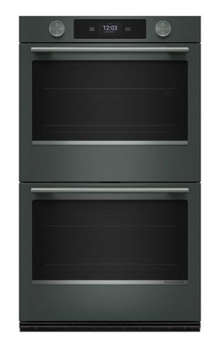 KitchenAid - 30" Smart Built-In Double Electric Wall Oven with Intelligent Cooking Camera - Juniper