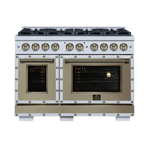 Forno Appliances - Valente 48" Dual Fuel Range - White