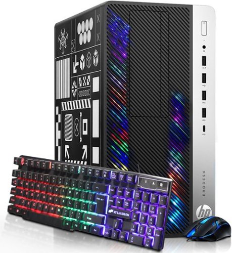 HP Refurbished Excellent RGB Gaming Desktop PC, Intel Core I5 6500
