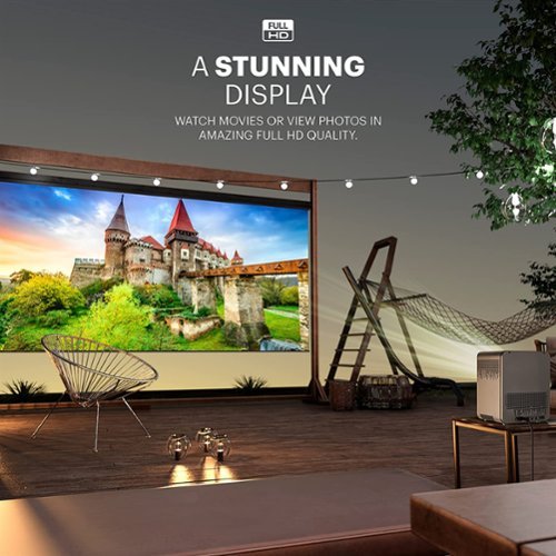 Kodak FLIK HD10 Smart Projector, 1080p Bluetooth & Wifi Projector with Android TV & Built-In 5W Speakers - Black HOW TO BUY