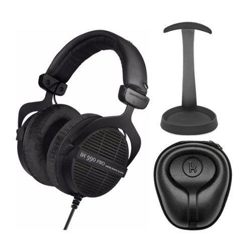 Beyerdynamic - DT 990 PRO Studio Headphones (Ninja Limited Edition) Bundle - Black-Front_Standard 