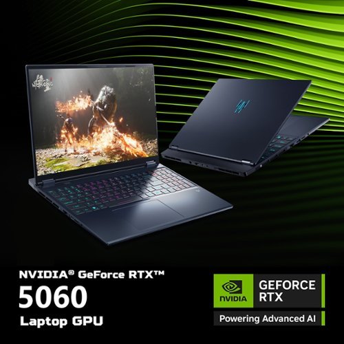 Acer Predator Helios Neo 16S AI Gaming Laptop - 16 OLED 240Hz - Intel Core Ultra 9 - NVIDIA GeForce RTX 5060 – 16GB – 1TB - Obsidian Black WORLDWIDE DELIVERY