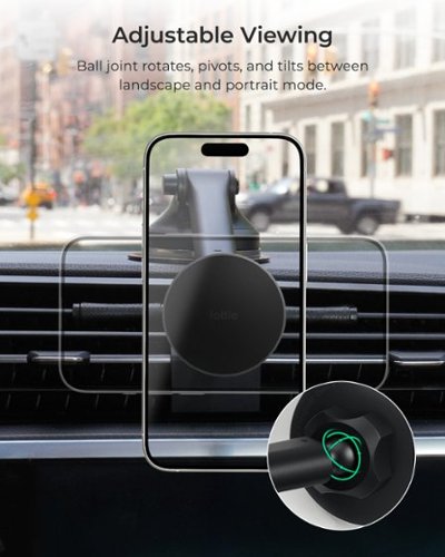 iOttie iTap 3 MagSafe Compatible Dashboard & Windshield Car Mount with Magnetic Adapter Ring - Black GLOBAL SHIPPING